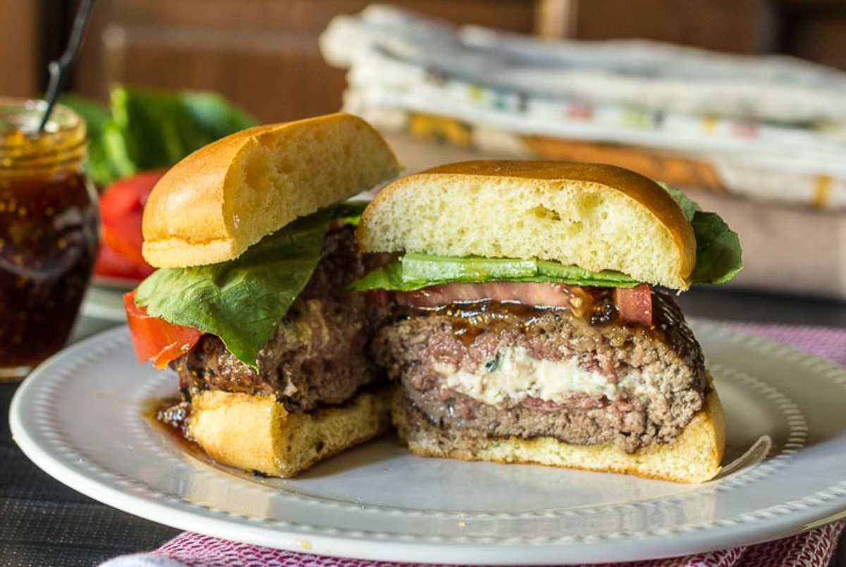 Be cool Grandpa Blue Cheese Burger