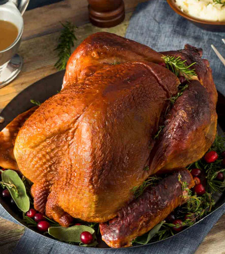 smoky turkey with crispy skin