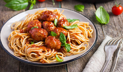 spaghetti and meatballs