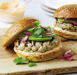Be Cool Grandpa savory tuna burger