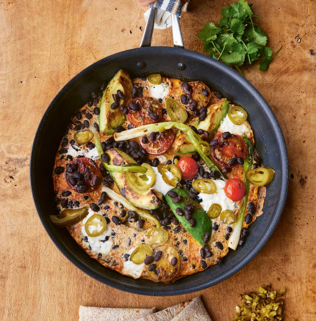 Avo & Black Bean Omelet