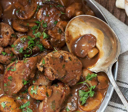 Pork Tenderloins With Mushrooms