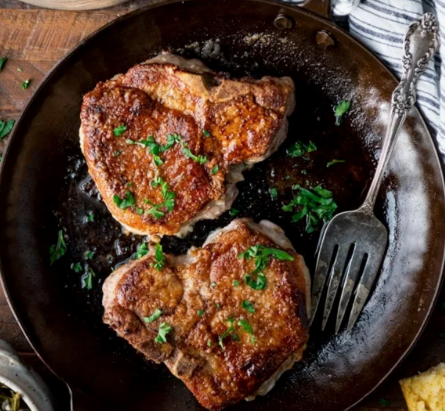 Simple Pan Fried Pork Chops