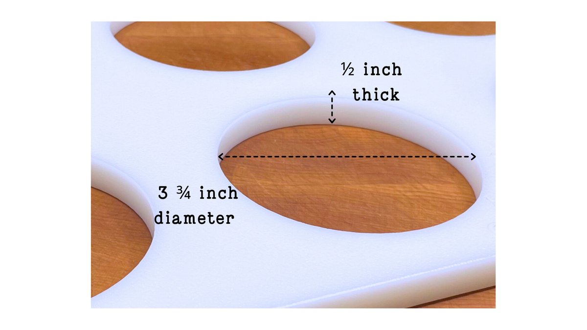 Be Cool 1/2" Burger Board - Six Hole